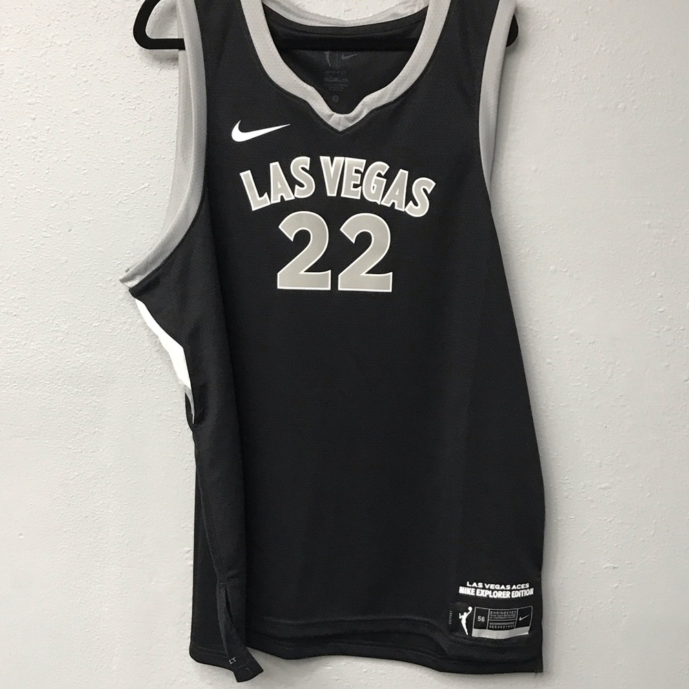 Nike Las Vegas Aces -#22 Wilson Women's Black Jersey
